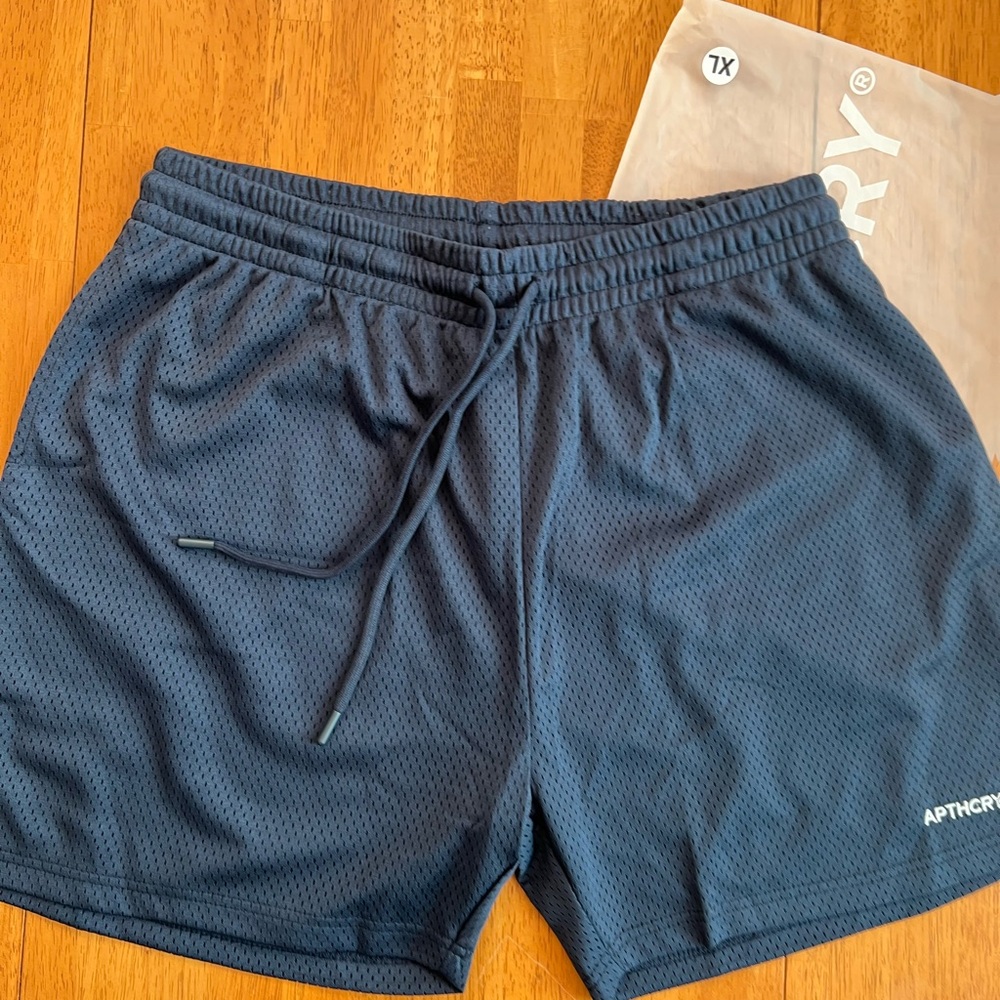 Apthcry Blue Double Lined Heavyweight Mesh Shorts XL